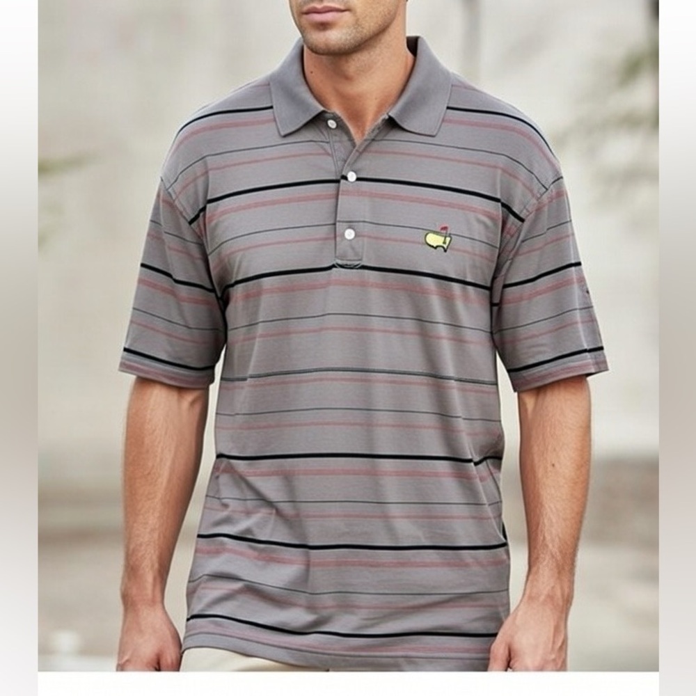 Amen Corner Vintage Mercerized Cotton Masters PGA Polo Shirt - Size Large